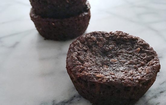 Chocolate Oat Banana Muffins